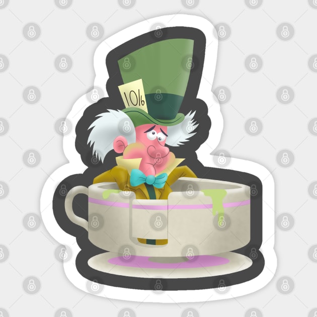 Mad Hatter Sticker by betterblue